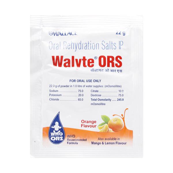 WALYTE ORS ORANGE FLAVOUR Sachet 22gm - Supplements-Ele