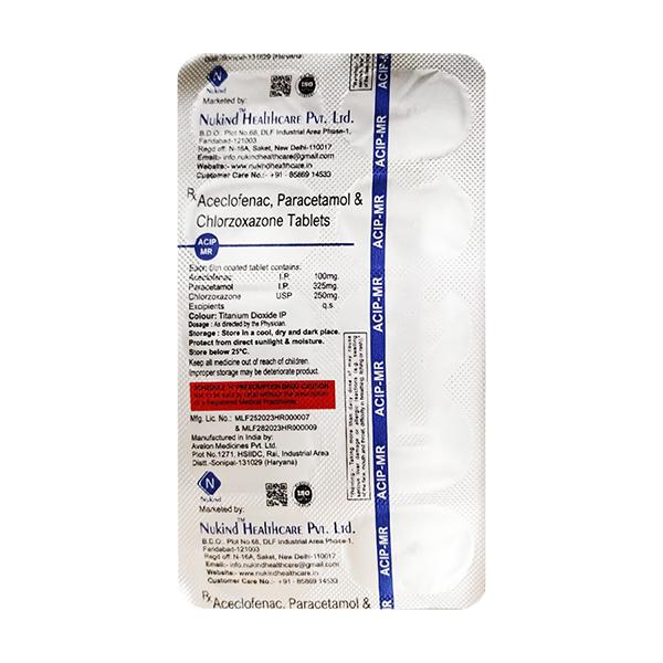 ACIP MR Tablet 10's - Pain relief-Nsa