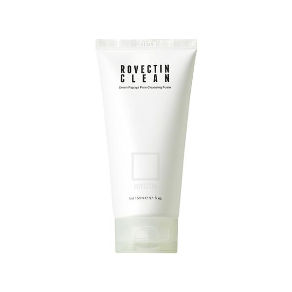 Rovectin Clean Green Papaya Pore Cleansing Foam 150 ml - Face Wash & Cleansers
