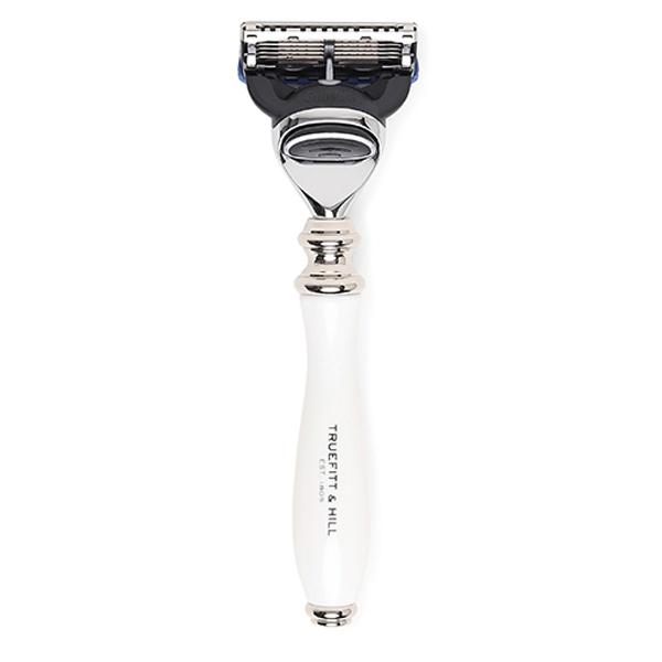 Truefitt and Hill Faux Porcelain Fusion Shaving Razor Chrome Wellington Handmade Luxury Essential Grooming Collection 1's - Razors & Cartridges