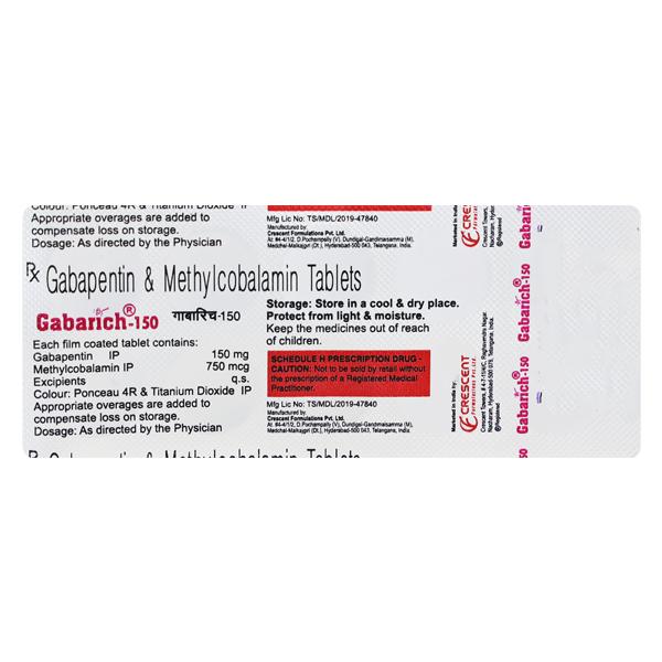 Netmeds | Gabarich 150mg Tablet 10'S
