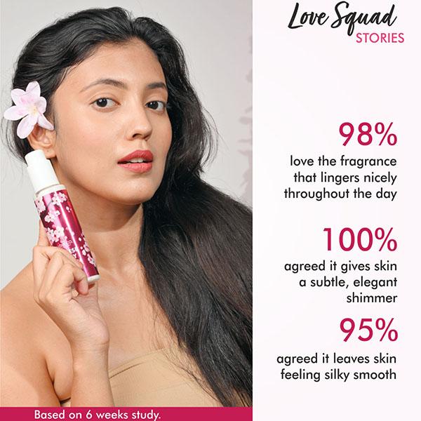 The Love Co. Japanese Cherry Blossom Diamond Shimmer Lotion 100 ml - Creams/Oils/Lotions