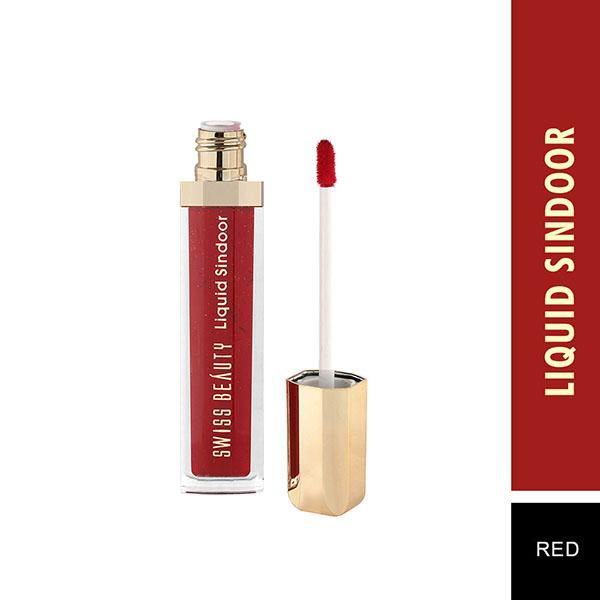 Netmeds | Swiss Beauty Bridal Glam Liquid Sindoor LONG STAY - (RED) 8 ml