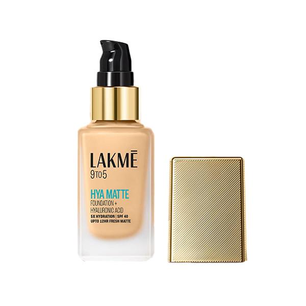Netmeds | Lakme 9To5 Hya Matte Foundation + Hyaluronic Acid Warm Creme 25 ml