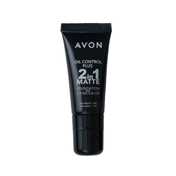 Avon Oil Control Plus 2-In-1 Matte Foundation 1.8G & Concealer 1.5G -Neutral 1's