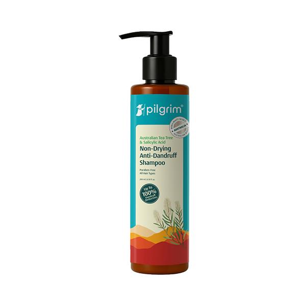 Netmeds | Pilgrim Australian Tea Tree Non-Drying Anti-Dandruff Shampoo 200 ml