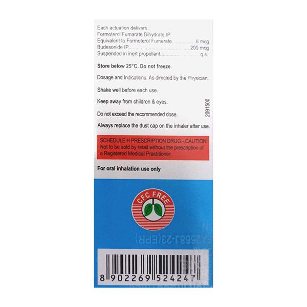 PULMOSMART 200 WITH DOSE COUNTER Inhaler 120md - Asthma/COPD-Ast