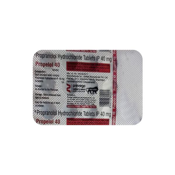 PROPELOL 40 Tablet 15's - Hypertension-Bet