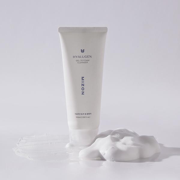 Mizon Hyalugen Gel To Foam Cleanser 100ml - Scrubs & Exfoliants
