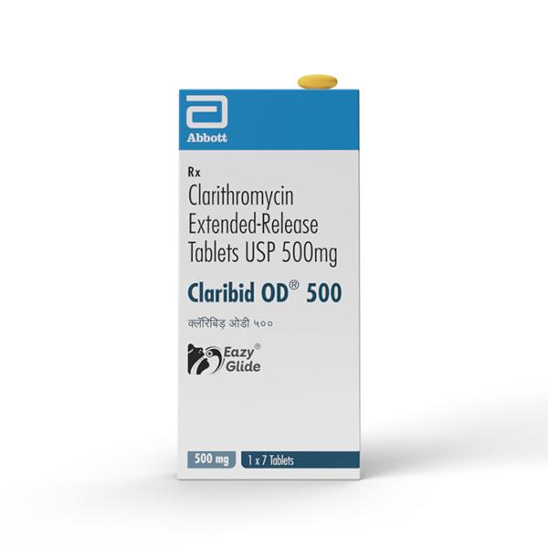 CLARIBID OD 500 Tablet 7's - Bacterial Infections-Mac