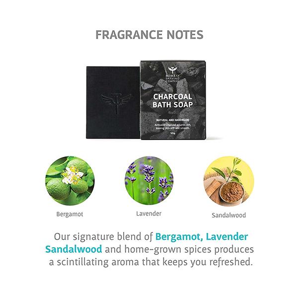 Bombay Shaving Company Charcoal Bath Soap 125g each 6's - Soaps