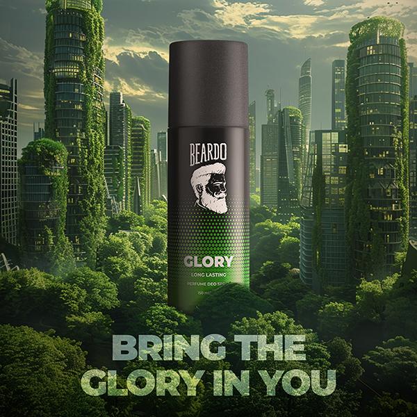 Beardo Glory Deo Body Spray Stong and Long Lasting Perfume Deodorant Fresh Fragrance For Men 150 ml - Men Deodorants/Roll-Ons