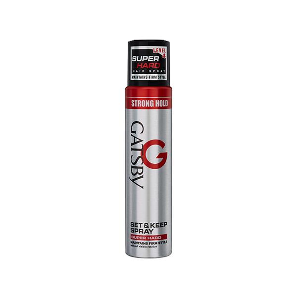 Netmeds | Gatsby Level 4 Super Hard Set & Keep Hair Spray 250 ml