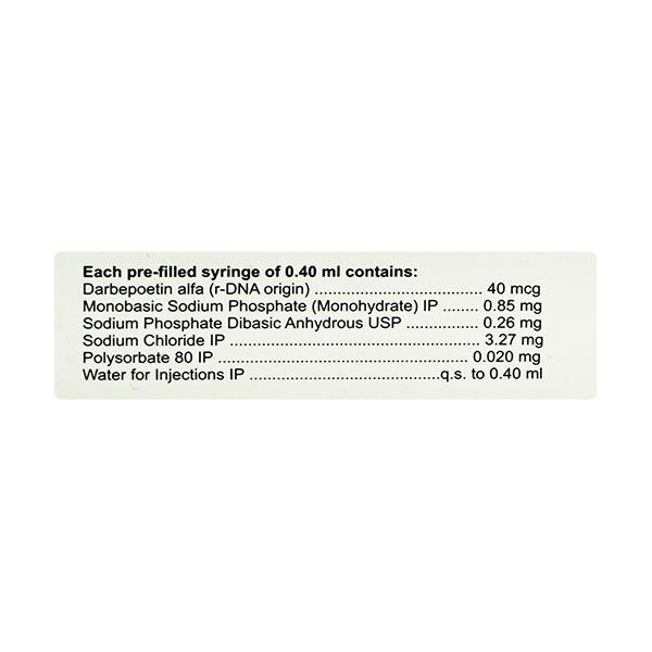 Juvobin 40mcg Injection(Pfs) 1'S - Haematopoiesis-Hae