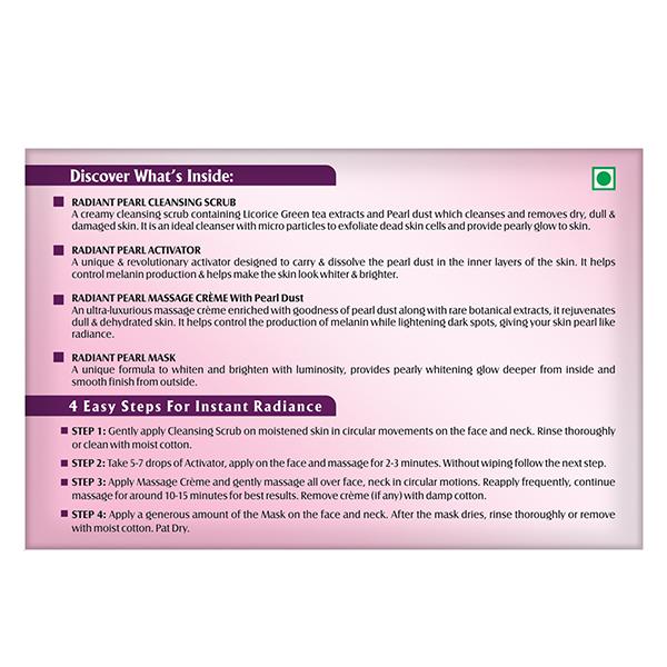 Lotus Herbals Radiant Pearl Cellular Lightening 1 Facial Kit 37 Gm - Facial Kits