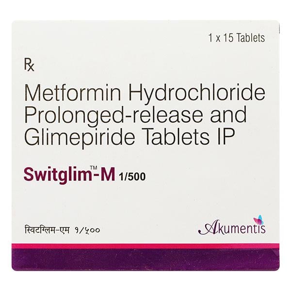 Switglim M 1/500mg Tablet 15'S - Diabetes-Ant