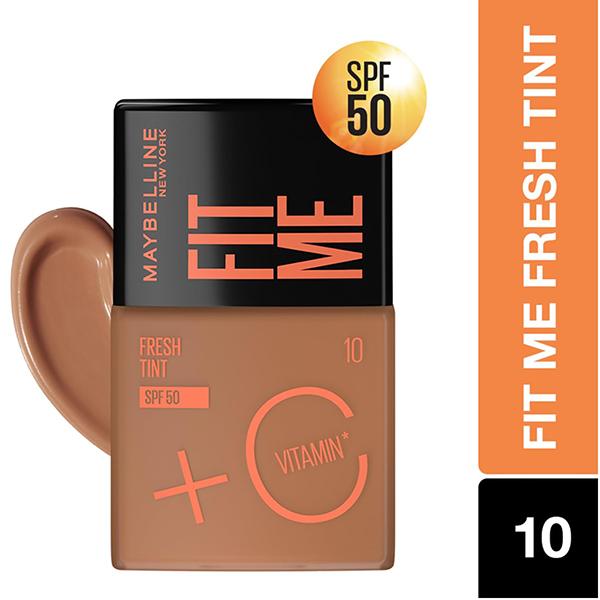 Maybelline New York Fit Me Fresh Tint with SPF 50 and Vitamin C, Shade 10 30 ml - Foundation
