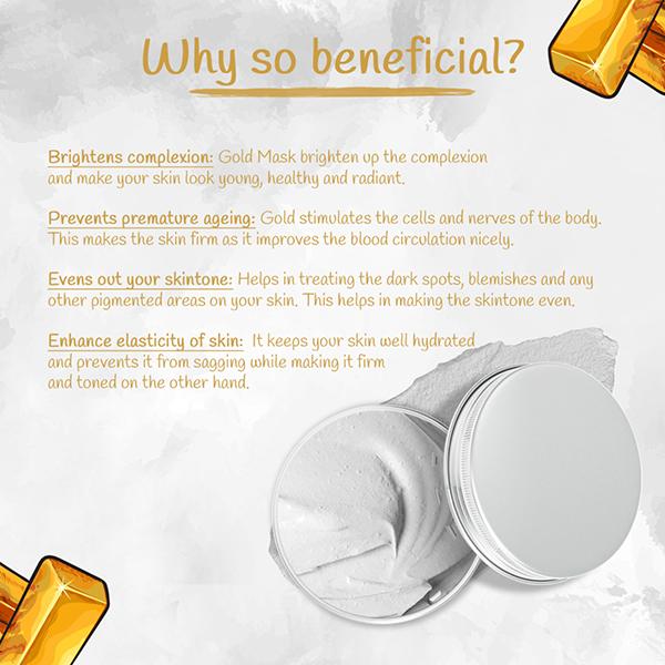 Nutriment Gold Mask All Skin Type 300 gm - Masks & Peels