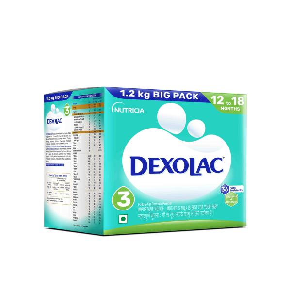 Dexolac Stage 3 (12-18 Months) Powder 1.2 kg (Refill Pack) 1's - Baby And Infant Supplements