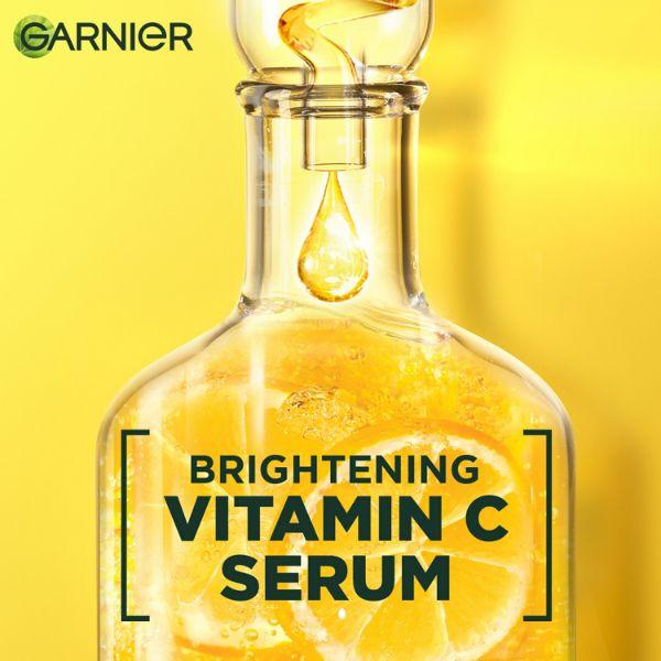 Garnier Bright Complete Vitamin C Serum Gel - Vitamin C + Lemon for Instant Brighter Skin 45gm - Under Eye Creams & Serums