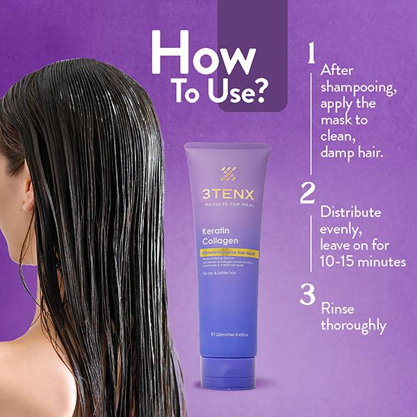 3TENX Ultimate Revitalize Hair Mask 250 ml - Hair Masks & Packs