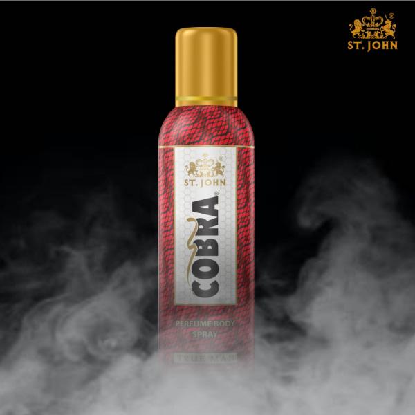 St. John Cobra True Man Body Spray 100 ml + Cobra Music Body Spray 100 ml - Men Deodorants/Roll-Ons