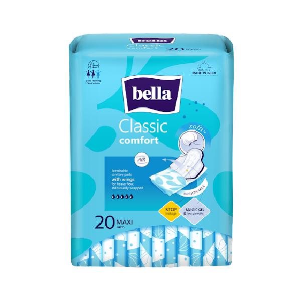 Netmeds | Bella Classic Comfort Breathable Softi Maxi Pads 20's