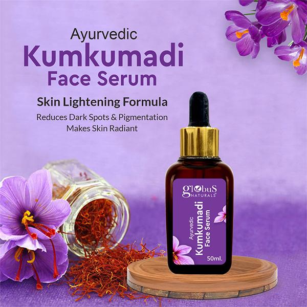 Globus Naturals Ayurvedic Kumkumadi Skin Lightening Face Serum 50 ml - Face Serum