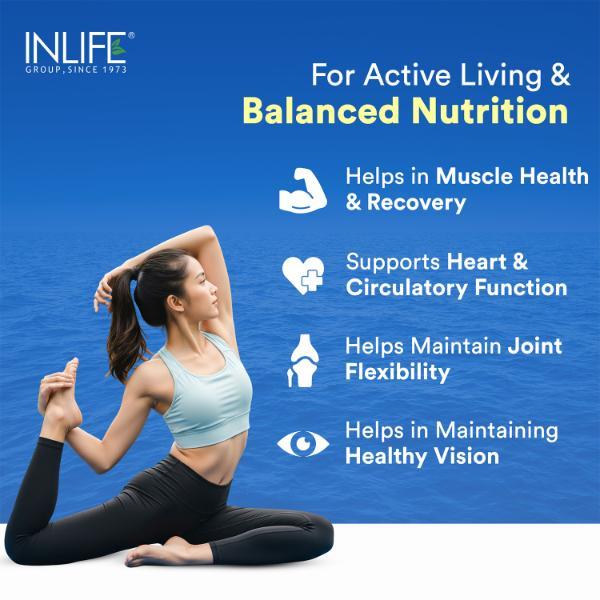 INLIFE Omega 3 Double Strength Fish Oil 1000 mg Capsules 60's - Omega Fish Oil Fatty Acids