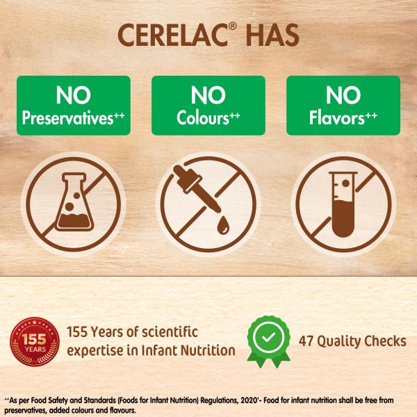 Nestle Cerelac Baby Food Cereal No Refined Sugar No Preservatives - 5 Grains & Vegetables (For 18 to 24 Months Baby) 300 g - Baby And Infant Supplements