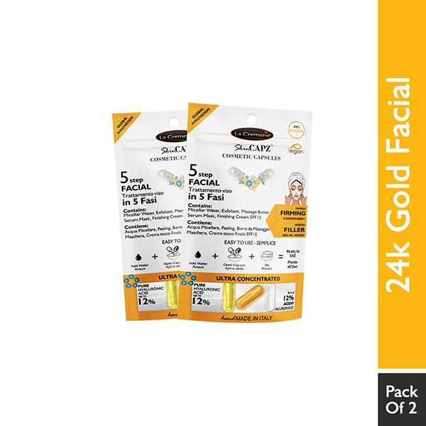 La Cremerie SkinCapz 24k Gold Facial Kit 2's