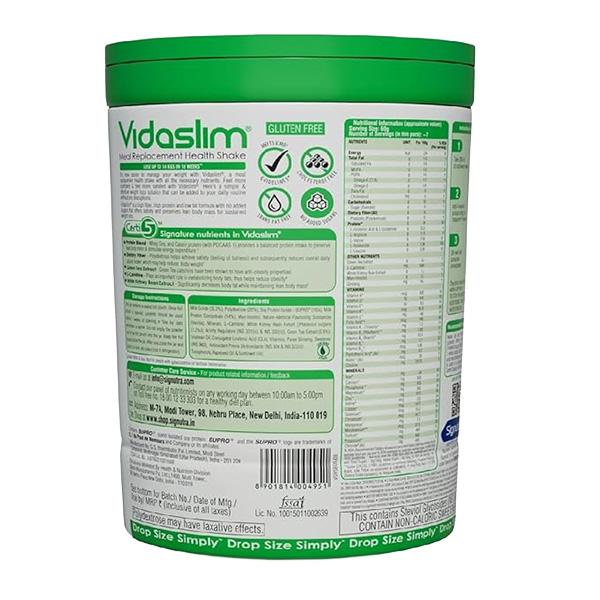 Vidaslim High Protein Meal Replacement for Weight Management Powder Jar - Vanilla Elixir Flavour 400 g - Weight Loss