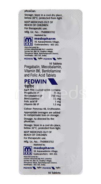 Pedwin Tablet 10'S - Nootropics And Neurotrophics