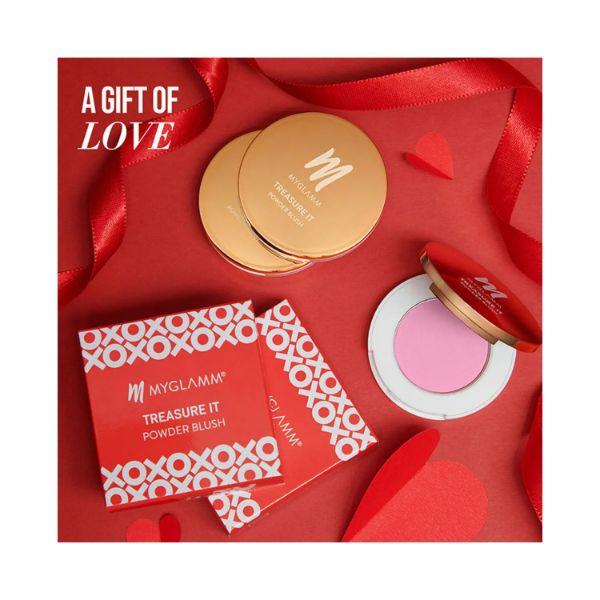 MyGlamm Treasure IT Powder Matte Blush-Love 4 gm - Blushes