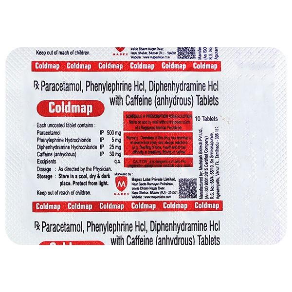 COLDMAP Tablet 10's - Cough And Cold-Cou