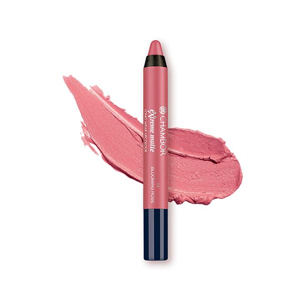 Netmeds | Chambor Extreme Matte Les Meringues Long Wear Lip Colour with Hyaluronic Acid Blooming Rose 14 2.8 g