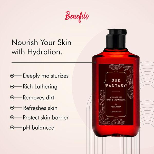 The Love Co. Oud Fantasy Body Lotion - Daily Skin Moisture for Men and Women, Intense Hydration for Dry Skin 250 ml - Creams/Oils/Lotions