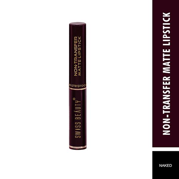 Swiss Beauty Non-Transfer Matte Lipstick - (Naked) 2 gm - Lipsticks