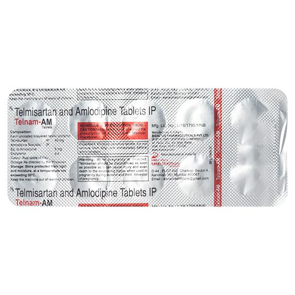 TELNAM AM Tablet 10's - Hypertension-Ang