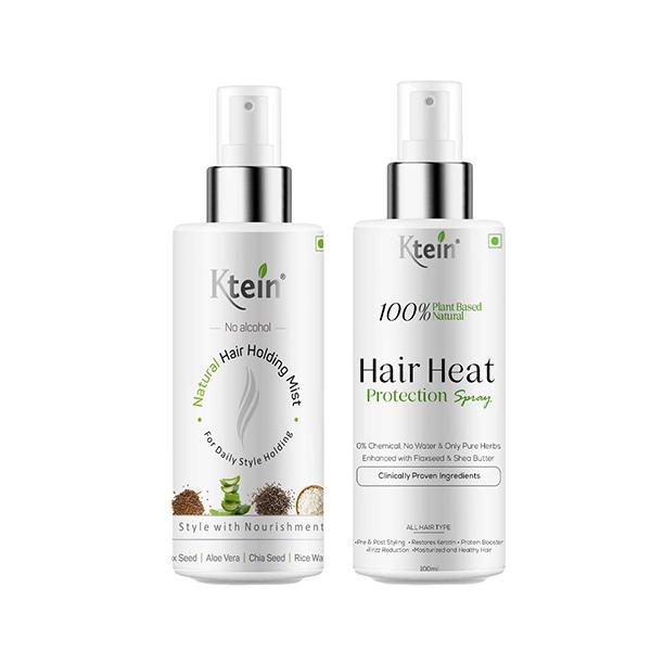 Netmeds | Ktein Combo- 100% Plant Base Natural Hair Heat Protection Spray and Natural Hair Holding Spray 2's
