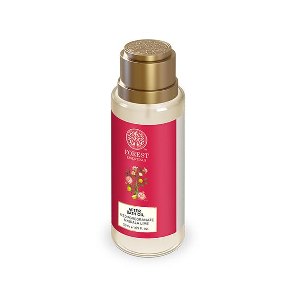 Forest Essentials Travel Size After Bath Oil Iced Pomegranate & Kerala Lime 50 ml - Massage Oils