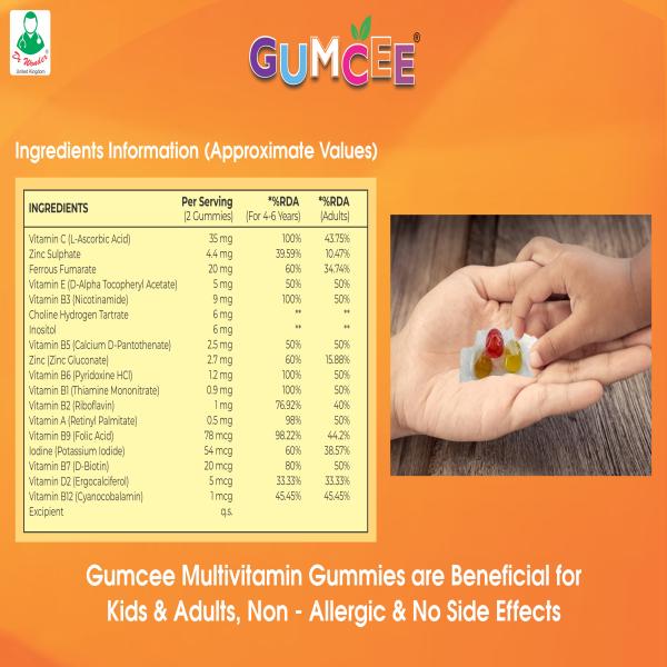 GUMCEE MIX FRUIT FLAVOUR Gummies 30's - Supplements-Vam