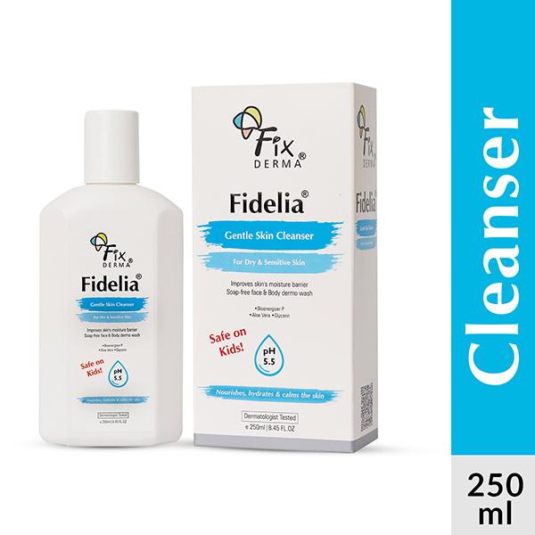 Fixderma Fidelia Gentle Skin Cleanser Face Wash for Unisex 250 ml - Face Wash & Cleansers