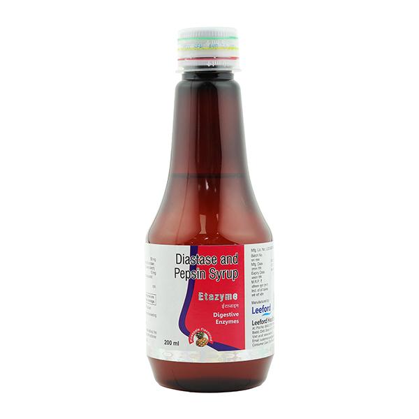 Etazyme Pineapple Flavoured Syrup 200ml - Digestion-Dig