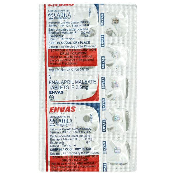 Netmeds | Envas 2.5mg Tablet 15'S
