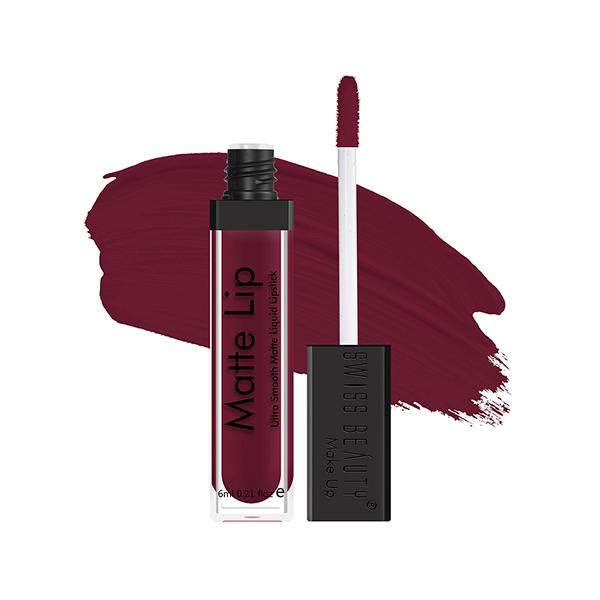 Netmeds | Swiss Beauty Ultra Smooth Matte Liquid Lipstick, Shade- Manogany 6 ml
