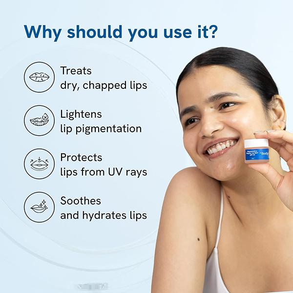 Be Bodywise Pigmentation Repair Lip Balm with SPF 30 8 gm - Lip Balms