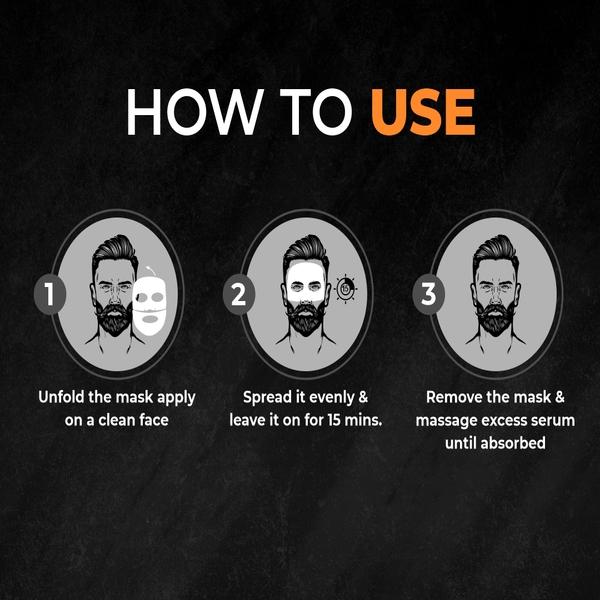 Beardo Vitamin C Sheet Face Mask - Night Shot 20 gm - Masks & Peels