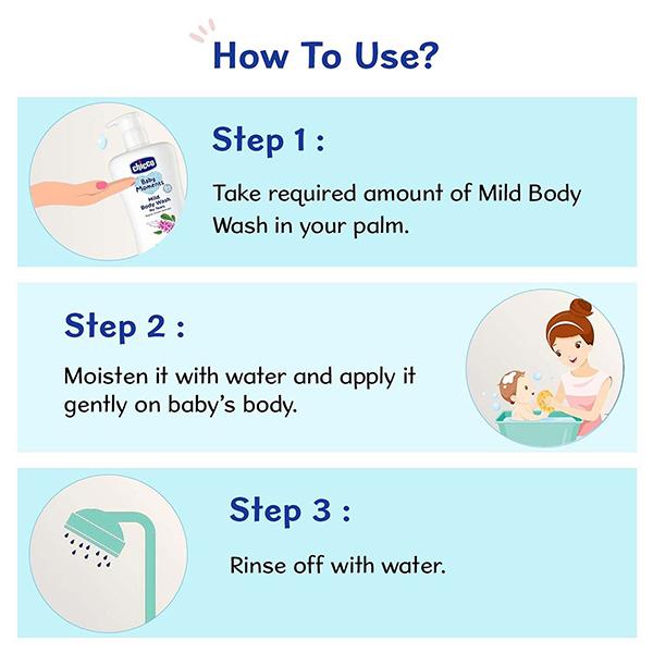 Chicco Baby Moments Mild Bodywash Relax 200 ml - Baby Body Wash