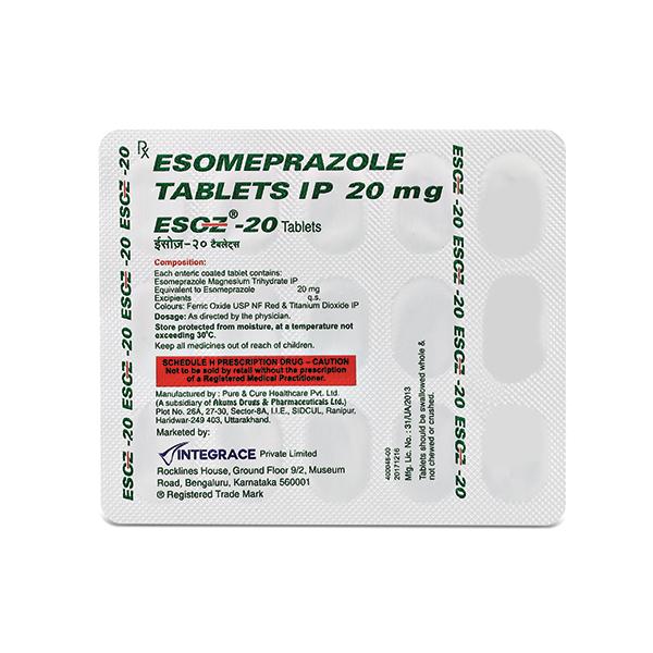 Netmeds | Esoz 20mg Tablet 15'S